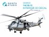 Quinta Studio QD48629 Mi-35 3D-Printed & coloured Interior on decal paper (Trumpeter) 1/48